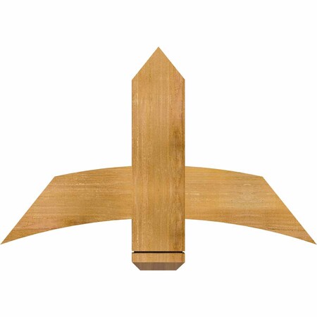 Ekena Millwork Bellingham Rough Sawn Timber Gable Bracket, Western Red Cedar, 36"W x 23"H x 2"D x 6"F, 15/12 Pitch GBW036X23X0206BEL00RWR